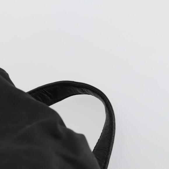 PRADA Backpack Nylon Black Gold Auth ka1273 main image 7
